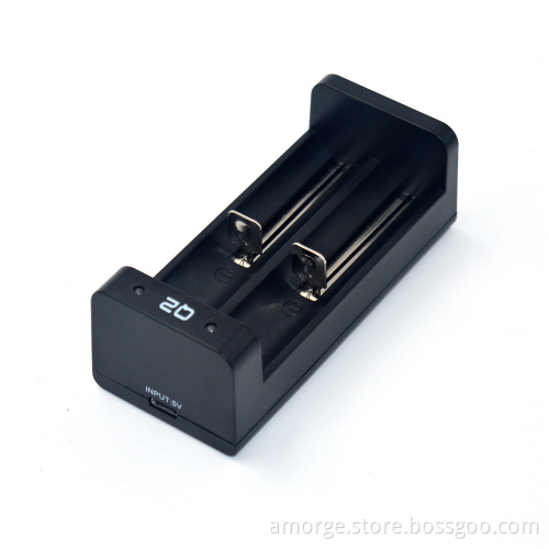 Amorge Q2 Mini USB Quick Charger for 18650 20700 21700 26650 vape battery